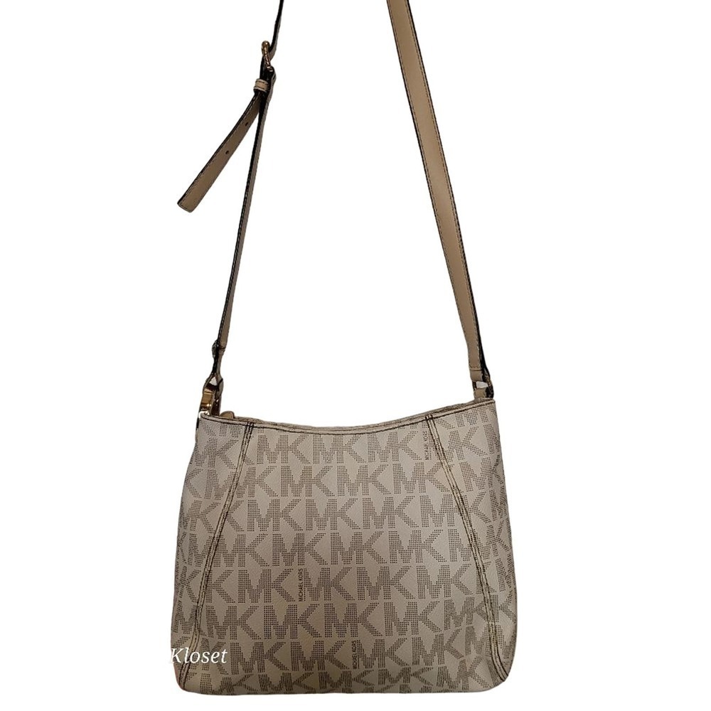 Michael Kors Jet Set Monogram Canvas Shoulder Bag